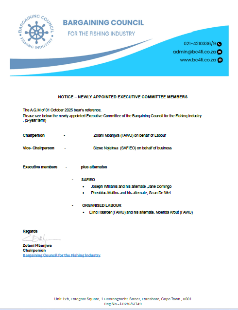 BCFI-New Exco Committee
